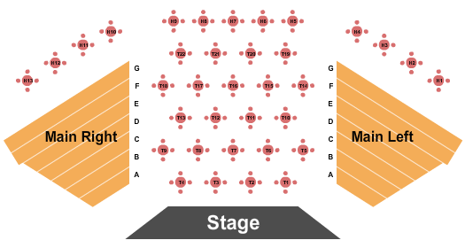 Moe Auditorium At Center for the Arts of Bonita Springs Endstage Tables 2 Seating Chart