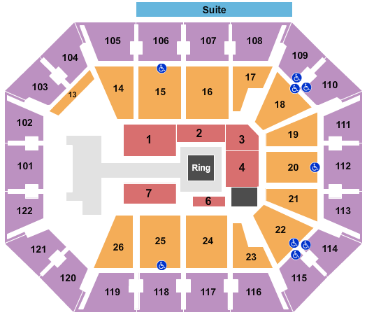Mohegan Sun Arena - CT AEW Seating Chart
