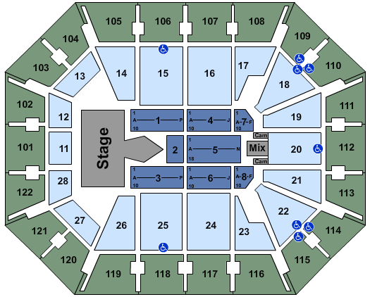 Mohegan Sun Arena - CT Ariana Grande Seating Chart