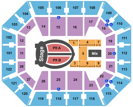 Mohegan Sun Arena - CT Ariana Grande 2019 Seating Chart