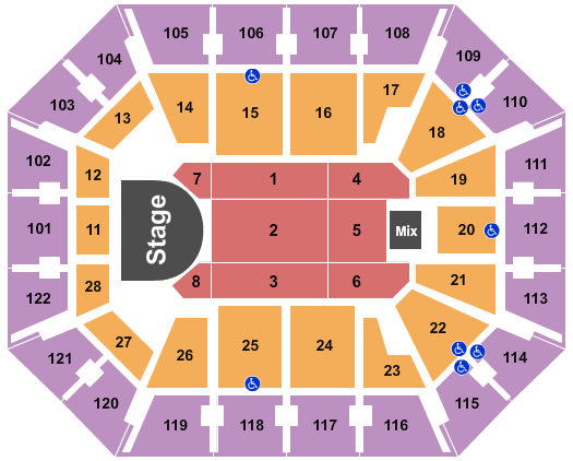 Mohegan Sun Arena - CT Billy Joel Seating Chart