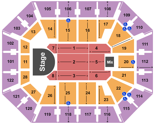 Mohegan Sun Arena - CT Billy Joel Seating Chart