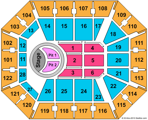 Mohegan Sun Arena - CT Bon Jovi Seating Chart