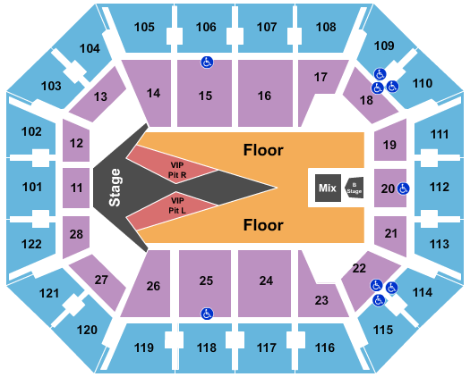 Mohegan Sun Arena - CT Carrie Underwood 2 Seating Chart