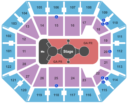 Mohegan Sun Arena - CT Carrie Underwood Seating Chart