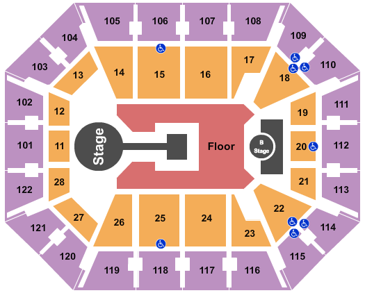 Mohegan Sun Arena - CT Childish Gambino Seating Chart