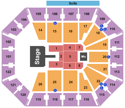Mohegan Sun Arena - CT Christian Nodal Seating Chart