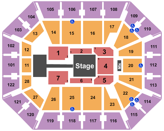 Mohegan Sun Arena - CT Cirque Dreams Seating Chart