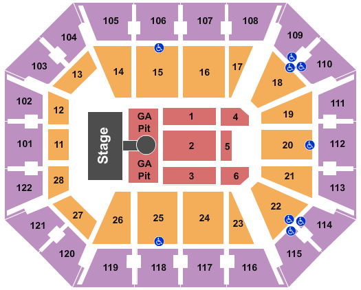 Mohegan Sun Arena - CT Cole Swindell Seating Chart