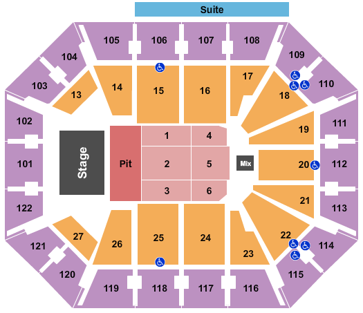 Mohegan Sun Arena Seating Chart & Maps - Uncasville