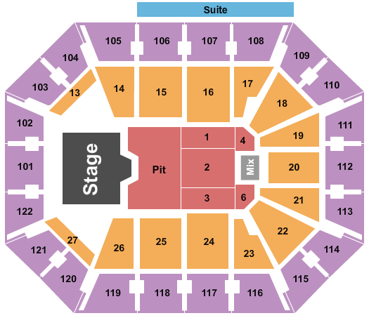 Mohegan Sun Arena - CT Dierks Bentley 2024 Seating Chart