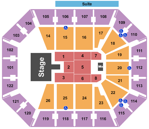 Mohegan Sun Arena - CT Don Omar Seating Chart