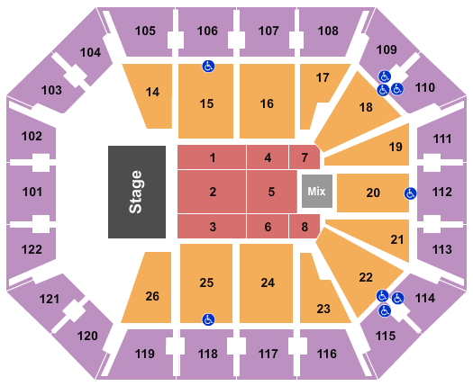 Mohegan Sun Arena - CT Seating Chart