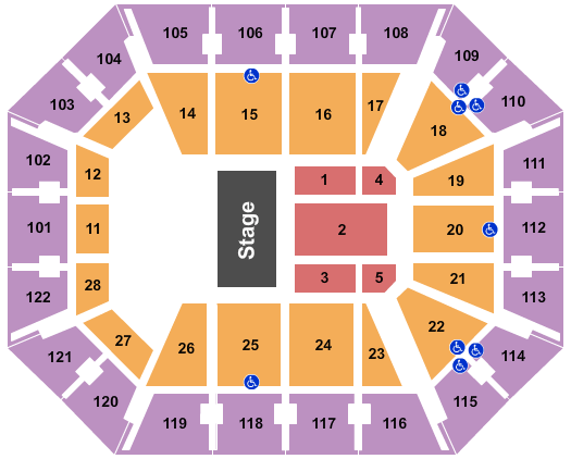 Mohegan Sun Arena - CT Half House 2 Seating Chart