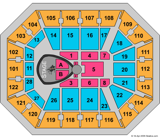 Mohegan Sun Arena - CT Il Divo Seating Chart