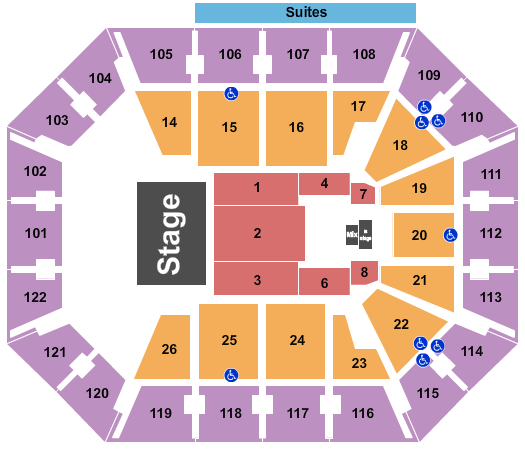 Mohegan Sun Arena - CT J Balvin Seating Chart