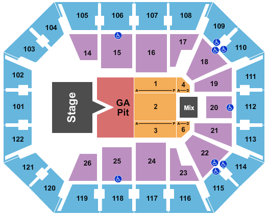 Mohegan Sun Arena - CT Jason Aldean Seating Chart