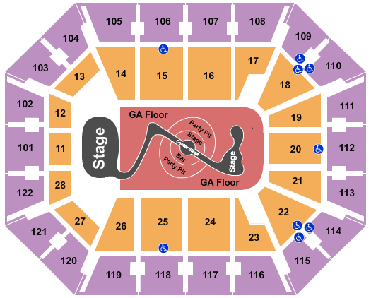 Mohegan Sun Arena - CT Justin Timberlake Seating Chart
