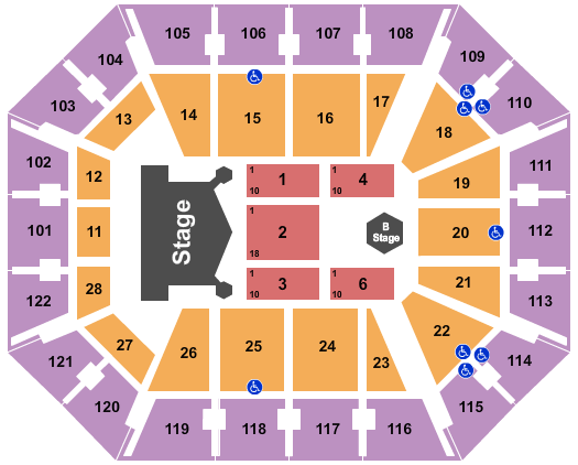 Mohegan Sun Arena - CT KISS Seating Chart