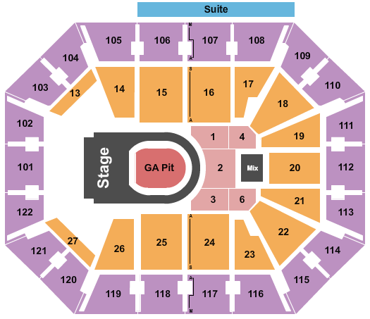 Scotty McCreery Mohegan Sun Arena - CT Seating Chart