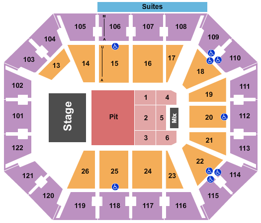 Mohegan Sun Arena - CT Keith Urban Seating Chart