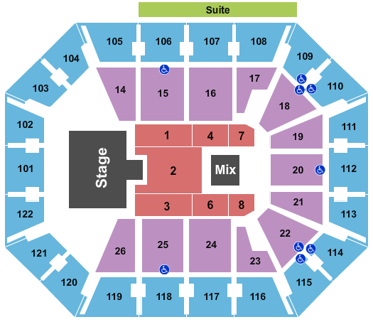 Mohegan Sun Arena - CT seating chart event tickets center