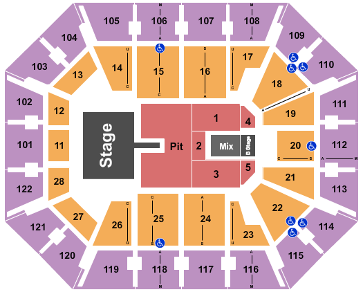 Mohegan Sun Arena - CT Seating Chart