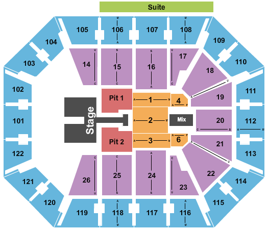 Mohegan Sun Arena - CT Kelsea Ballerini Seating Chart