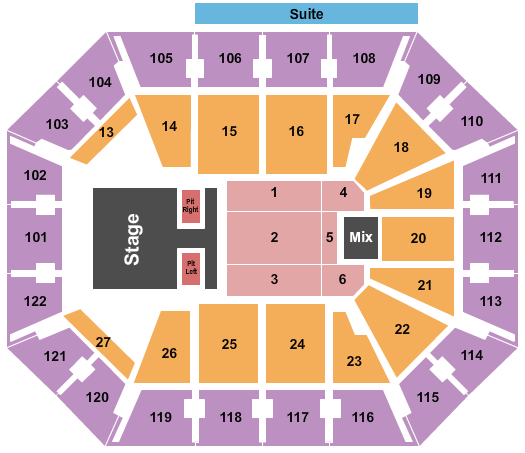 Mohegan Sun Arena - CT Kenny Chesney 2 Seating Chart