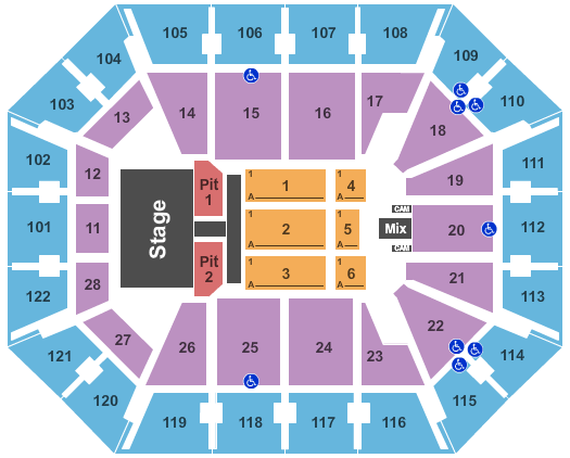 Mohegan Sun Arena - CT Kenny Chesney Seating Chart