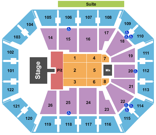 Mohegan Sun Arena - CT Lainey Wilson Seating Chart