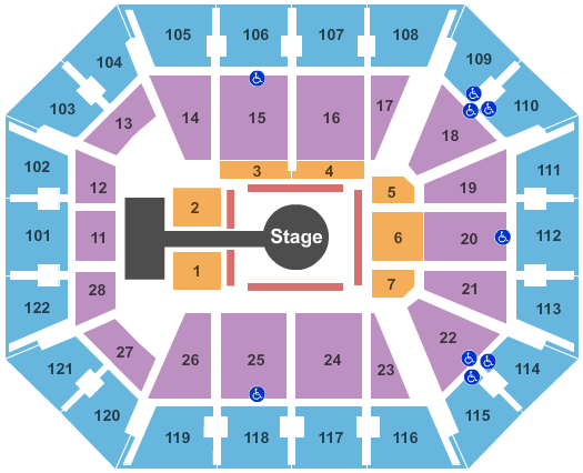 Mohegan Sun Arena Seating Chart Maps