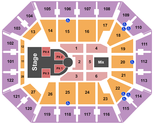 Mohegan Sun Arena - CT Nicki Minaj Seating Chart