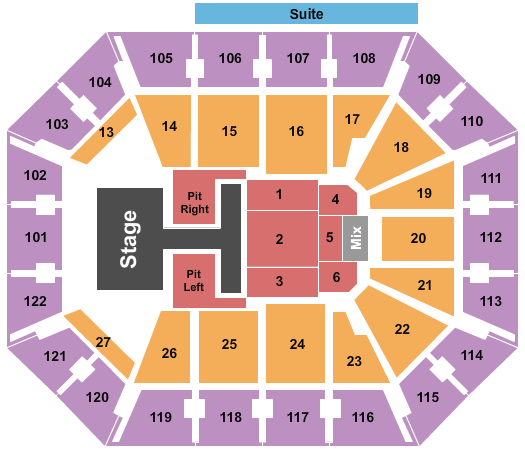 Mohegan Sun Arena - CT Old Dominion Seating Chart