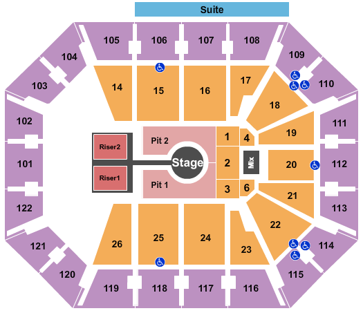 Mohegan Sun Arena - CT Peso Pluma Seating Chart