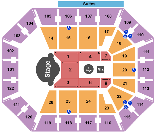 Mohegan Sun Arena - CT Shawn Mendes Seating Chart