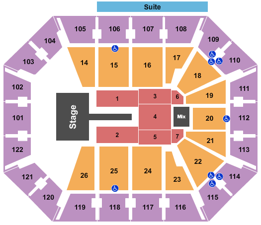 Mohegan Sun Arena - CT Tate McRae Seating Chart