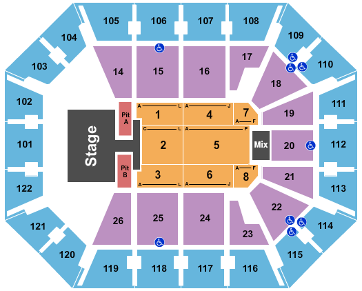 Mohegan Sun Arena - CT Toby Keith Seating Chart