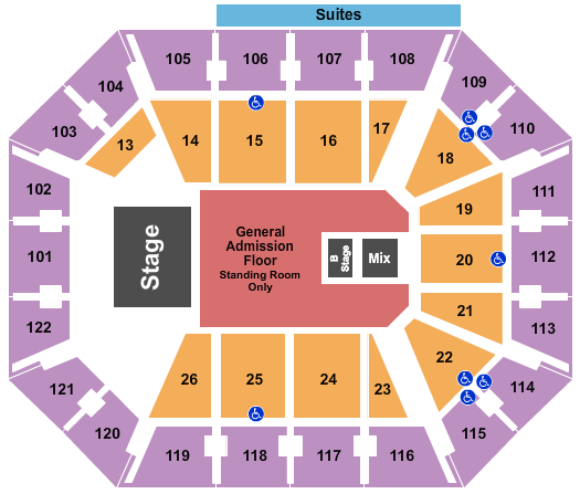 Mohegan Sun Arena - CT Twenty One Pilots Seating Chart