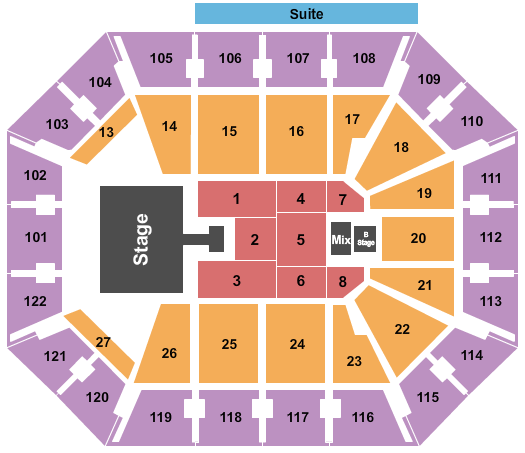 Mohegan Sun Arena - CT Wisin Y Yandel Seating Chart