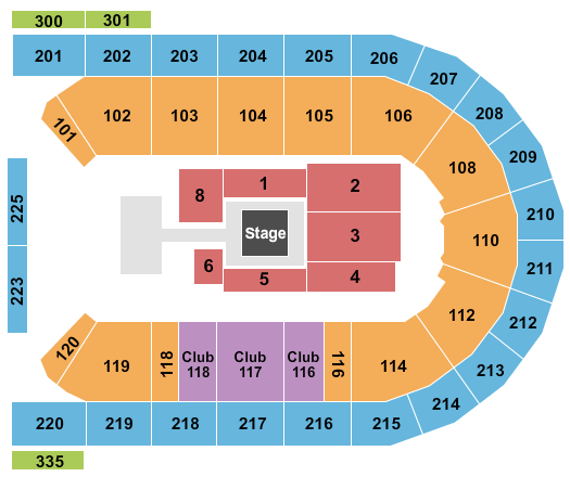 Mohegan Sun Arena at Casey Plaza AEW Seating Chart