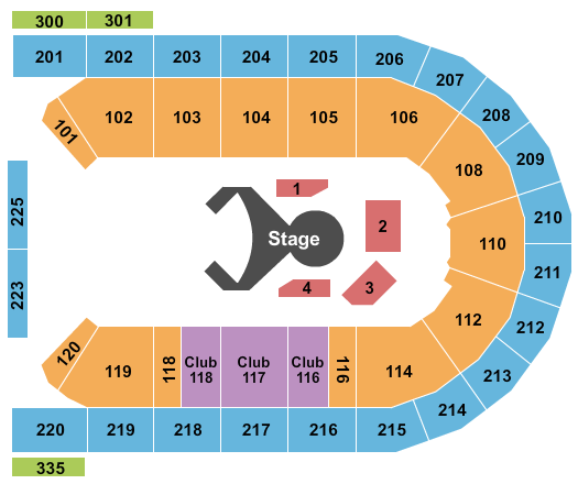 Mohegan Sun Arena at Casey Plaza Cirque - Ovo Seating Chart