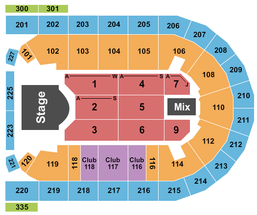 Mohegan Sun Arena at Casey Plaza Lauren Daigle Seating Chart