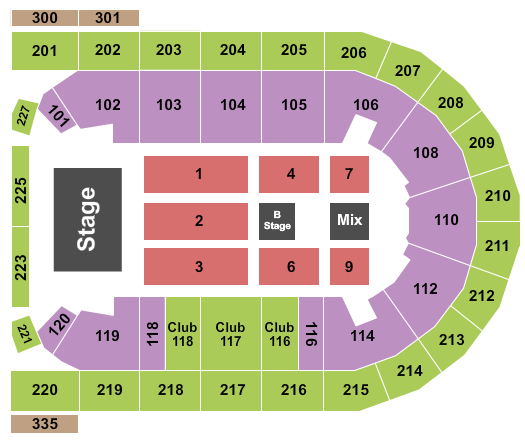 Mohegan Sun Arena at Casey Plaza Little Big Town Seating Chart