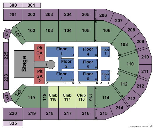 Mohegan Sun Arena at Casey Plaza Luke Bryan Seating Chart