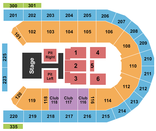 Mohegan Sun Arena at Casey Plaza Old Dominion Seating Chart