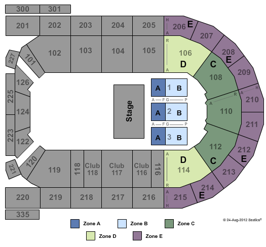 Mohegan Sun Arena at Casey Plaza Sesame Street Zone Seating Chart