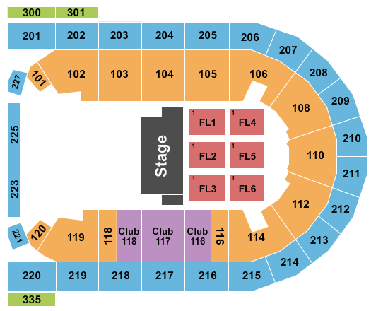 Mohegan Sun Arena at Casey Plaza Steve Martin & Martin Short Seating Chart