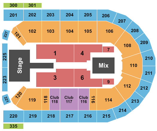 Mohegan Sun Arena at Casey Plaza Thomas Rhett-2 Seating Chart