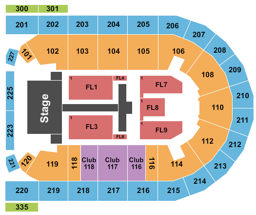 Mohegan Sun Arena At Casey Plaza Seating Chart